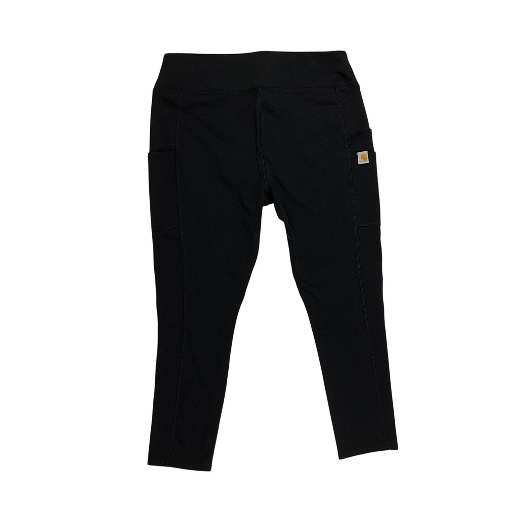 Carhartt Womens Force Fitted Utility Lightweight Leggings Black Size Medium - Picture 2 of 16